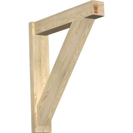 Ekena Millwork Traditional Block Rough Sawn Outlooker, Douglas Fir, 6"W x 30"D x 34"H OUT06X30X34TRA05RDF